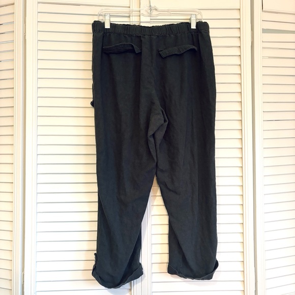 Maurices Linen Blend Gray Cargo Pants Size 11/12 - Picture 4 of 7